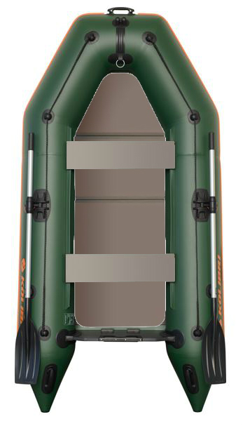 Čln Kolibri KM-245 P zelený, pevná podlaha