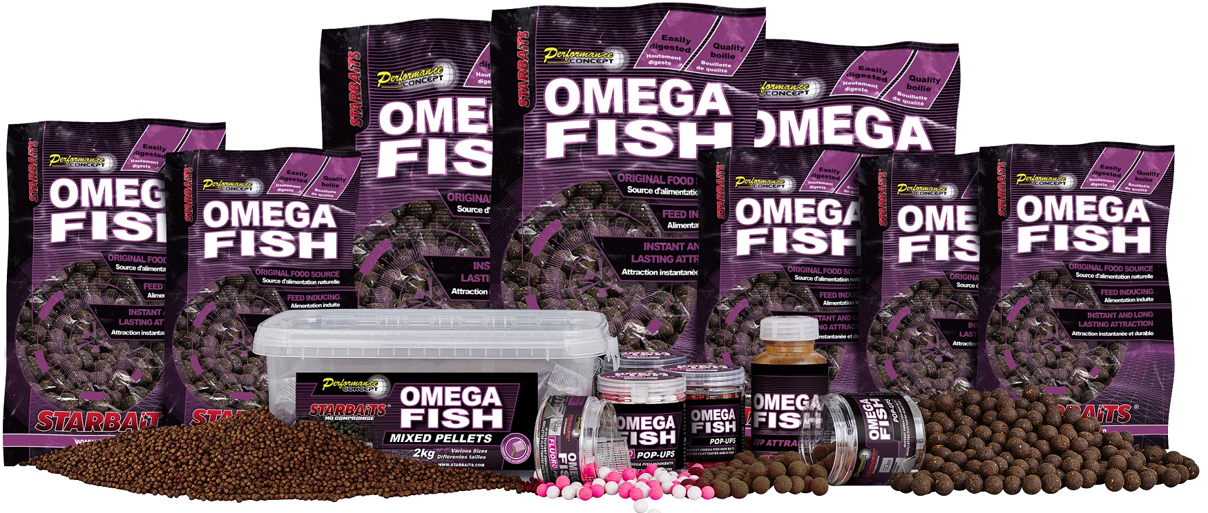 Akcia Boilies STARBAITS Omega Fish 2,5kg