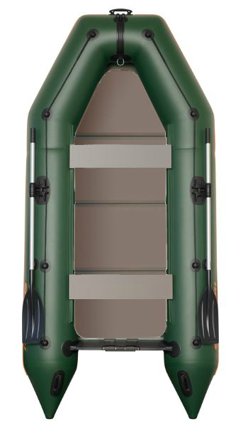 Čln Kolibri KM-330 P zelený, pevná podlaha