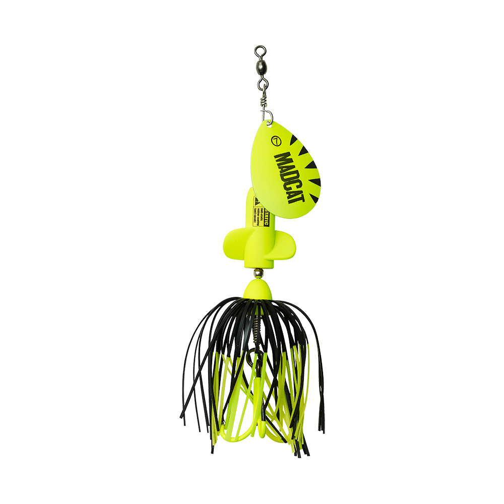 MADCAT A-STATIC ADJ. SCREAMING SPINNER 3/0 65G SINKING FLUO YELLOW