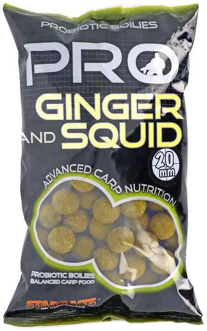 Akcia Boilies STARBAITS Probiotic Pro Ginger Squid 1kg