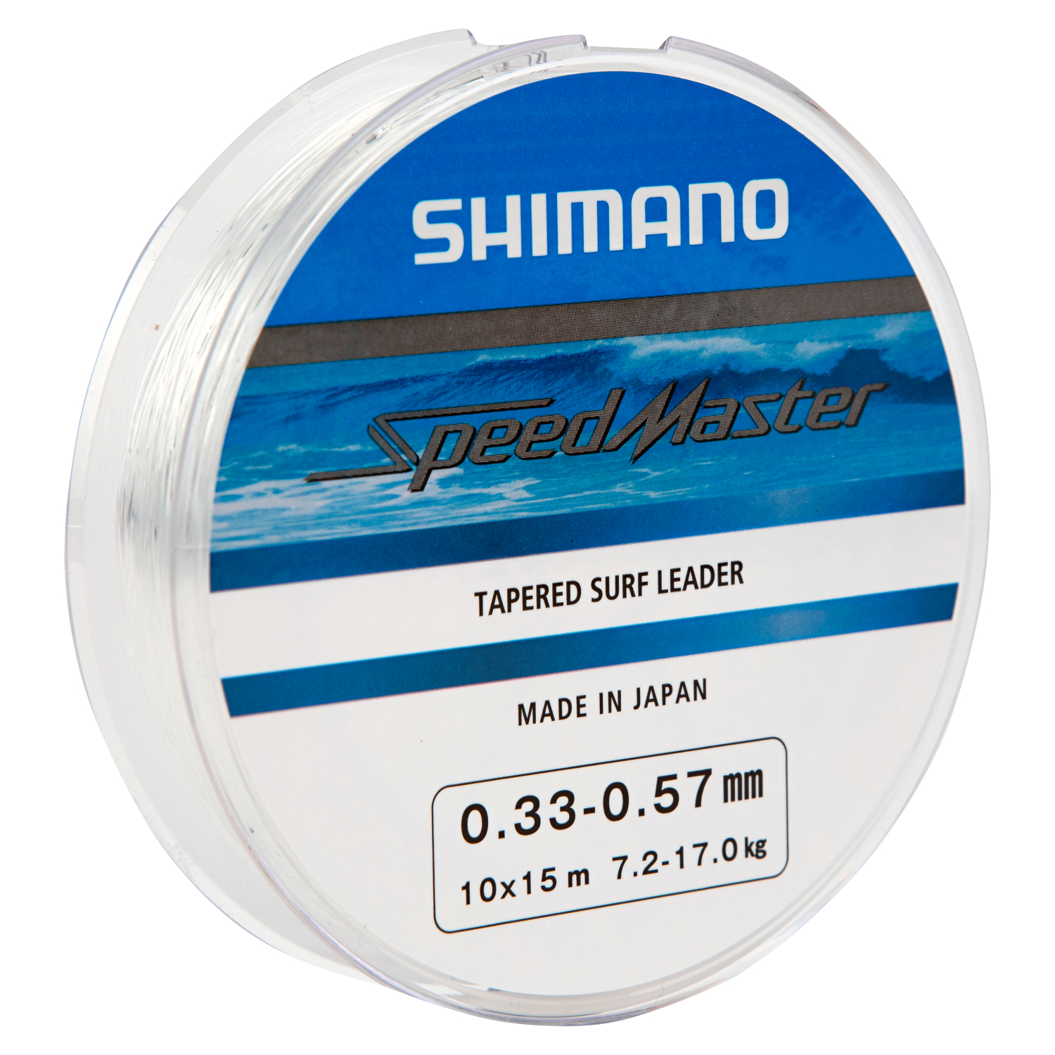 Ujímaný Vlasec Shimano Speedmaster Surf Taper ld Clear 10x15m 0,26-0,57mm