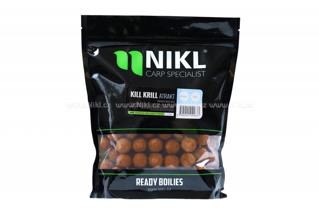 NIKL Hotové boilies Kill Krill Atrakt