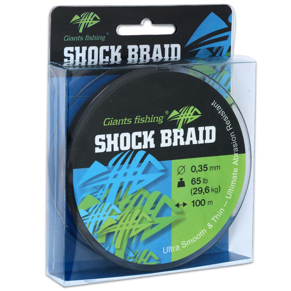 GIANTS FISHING SPLÉTANÁ ŠŇŮRA SHOCK BRAID GREEN 100M