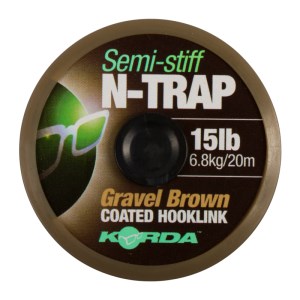 Korda Náväzcová Šnúrka N-Trap Semi Stiff Gravel Hnedá 20 m