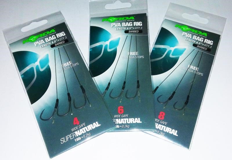 Korda Náväzec Solidz PVA Rig Wide Gape Barbless 18 lb 3 ks