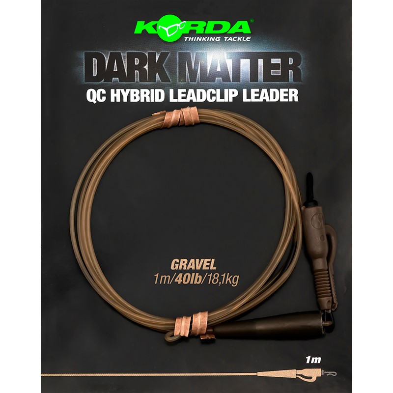 Korda Koncová Montáž Dark Matter Leader QC Hybrid Clip 100 cm 18,1 kg