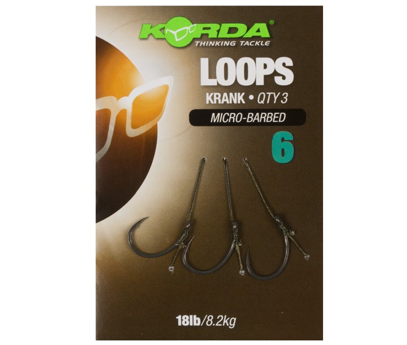 Korda Hotové Náväzce Loop Rigs Krank Micro Barbed 8,2 kg