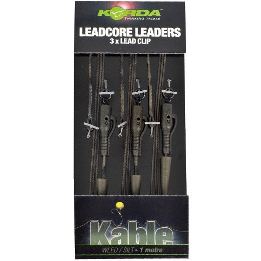 Korda Olovená Montáž Hybrid Lead Clip Leadcore Leader 3ks