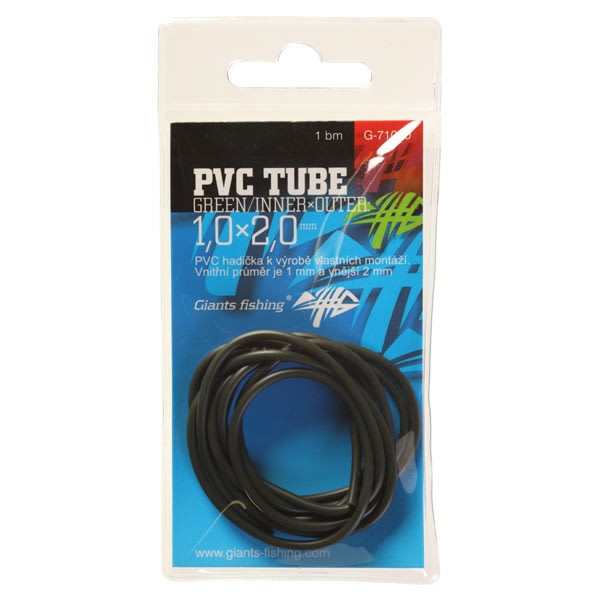 GIANTS FISHING PVC HADIČKA PVC TUBE GREEN/INNERXOUTER 0,8X1,8MM,1M