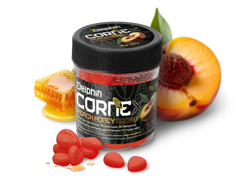 	Umelá nástraha Delphin CorneX Pop Up / 60ks Medová Broskyňa