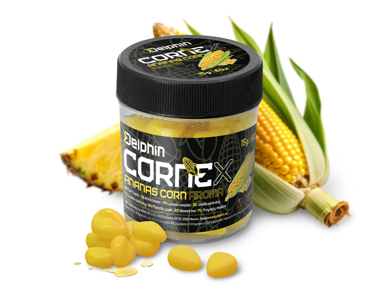Umelá nástraha Delphin CorneX Pop Up / 60ks Kukurica- Ananás