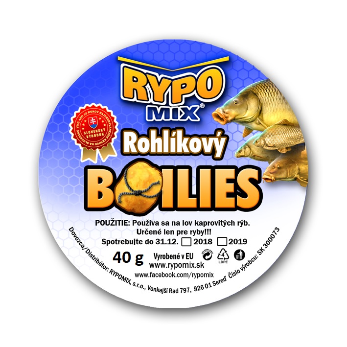 RypoMix Rohlíkové boilies 40g