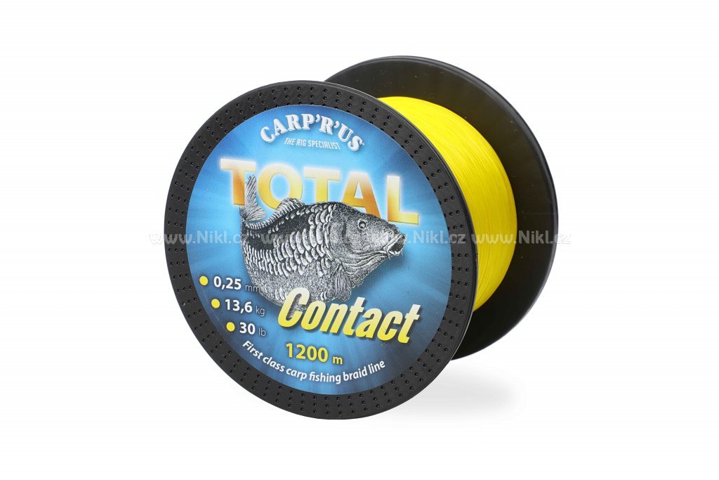 Carp ´R´ Us - Total Contact - pletená šňůra (žltá) 300m 