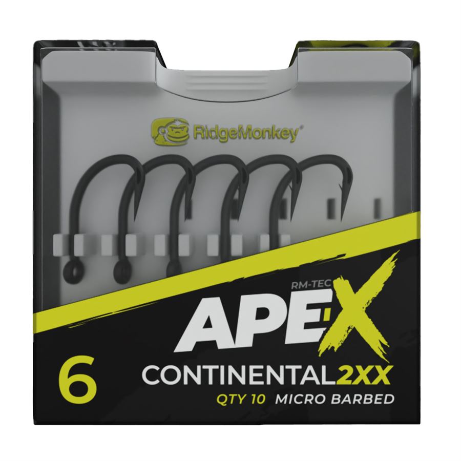 RidgeMonkey: Háček Ape-X Continental 2XX Barbed