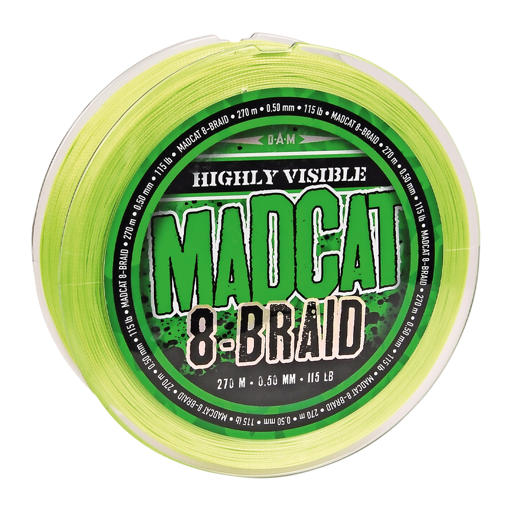 MADCAT 8-BRAID 270M HI VIS YELLOW