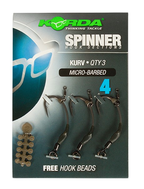 Korda Háčiky Spinner Hook Sections Kurv