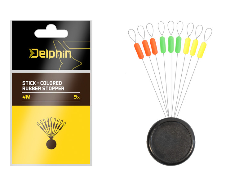 Delphin Stick - Colored rubber stopper M