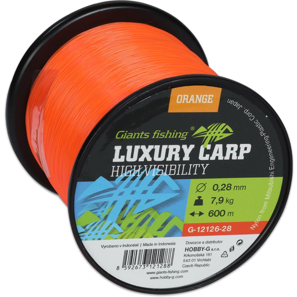 GIANTS FISHING VLASEC LUXURY CARP HIGH-VISIBILITY ORANGE 600M