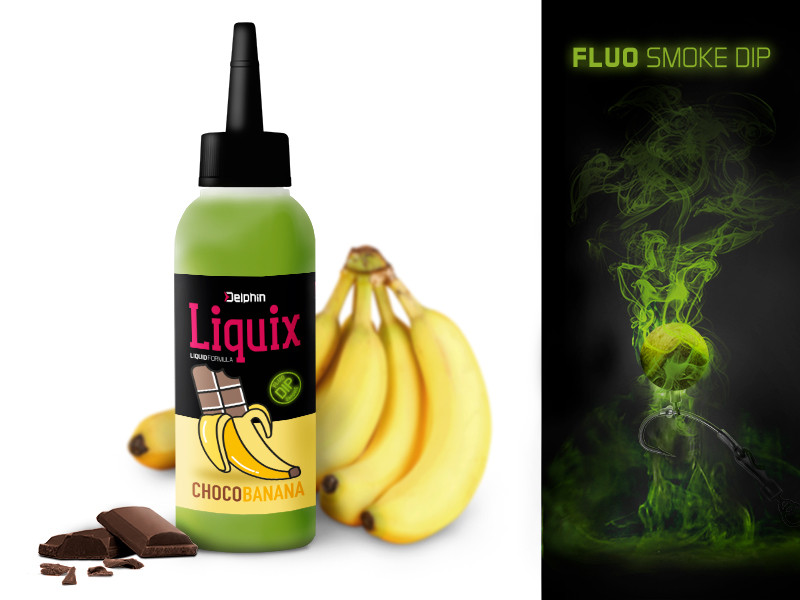 	Fluo dip D SNAX LiquiX /100ml Čokoláda-Banán