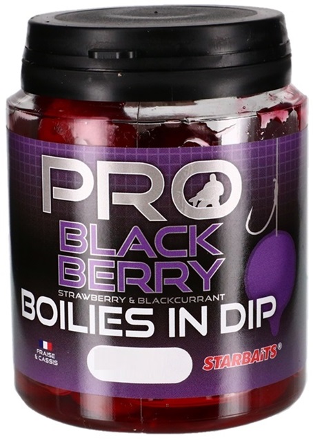Starbaits Boilies In Dip Pro Blackberry 150g