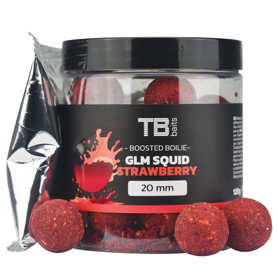 TB Baits Boosterované Boilie Strawberry 120 g 20-24 mm
