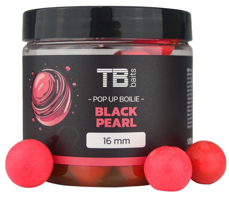 TB Baits Plávajúce Boilie Pop-Up Pink Black Pearl + NHDC 65 g