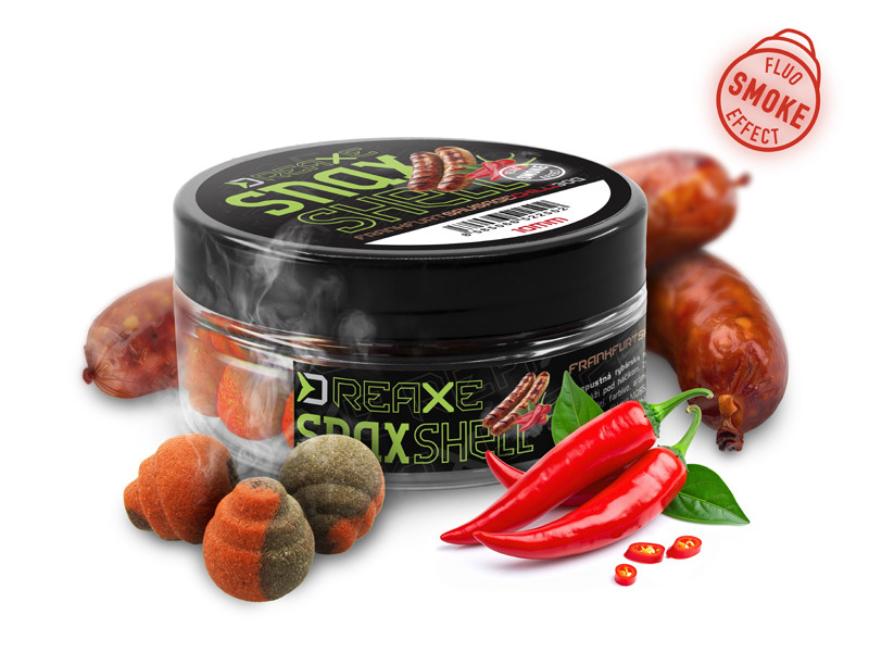 Nástraha D SNAX SHELL 12mm/30g Frankfurtská klobása- Chilli /wafters/rozpustné