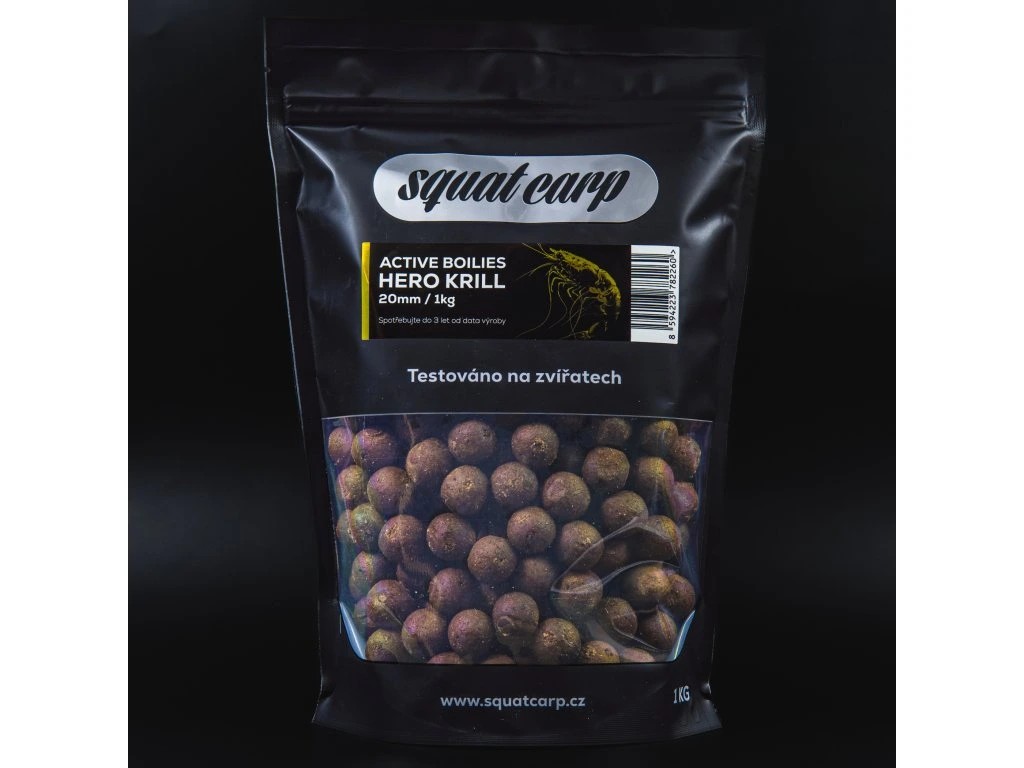 Squat Carp Active Boilies HERO KRILL