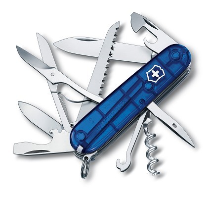 Victorinox Huntsman – transparentný modrý 1.3713.T2