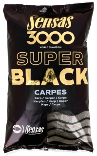 Sensas Krmivo 3000 Super Black (Kapor-čierne) 1kg