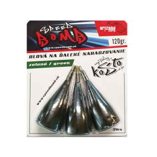 SPEED BOMB Olovo na ďaleké hody – zelené/3ks