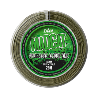 MADCAT SPLICEABLE LEADER 25M 1.00MM 110KG 250LBS GREEN