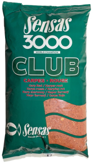 Sensas Krmivo 3000 Club Carpes Rouge (kapor červený) 1kg