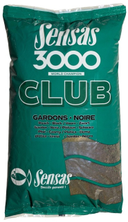 Sensas Krmivo 3000 Club Gardons Noir (plotica -čierne) 1kg