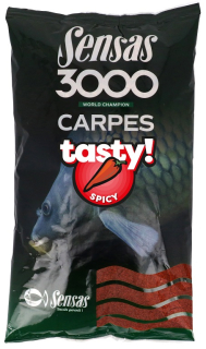 Sensas Krmivo 3000 Carp Tasty Spicy (kapor korenie Robin Red) 1kg