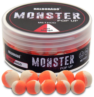 Haldorádó MONSTER Pop Up Method 9, 11 mm - Hot Mangó
