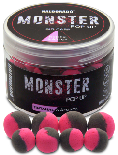 Haldorádó MONSTER Pop Up Big Carp 13, 17 mm - Tintahal & Áfonya/Squid-Čucoriedka