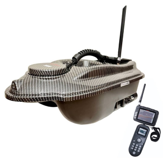 Boatman Zavážecí lodička ACTOR PRO s GPS, ECHOLOTEM a výklopníkem 10Ah baterie- Carbon
