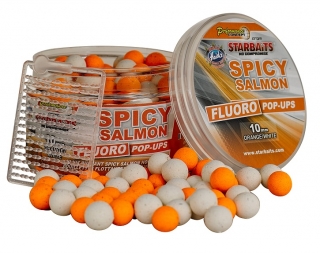 Starbaits Spicy Salmon - Boilie FLUO plovoucí 60g 10mm